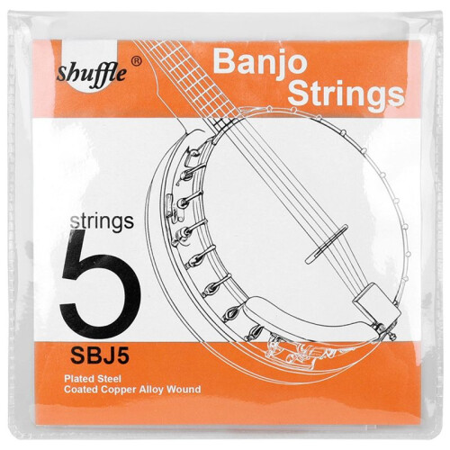 Shuffle 5-String Banjo Strings Copper Alloy Wound for Beginners and Practice Banjo Accessories