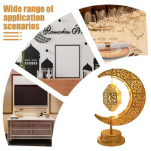 Eid Decoration Light Lunar Ambiance Lamp Rotatable Lighted Celebration Ornament Decorative Middle East Holiday Light