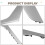 Car Interior Door Pull Handle Trim Cover Inner Accessories 5K4868040A for   6 MK6 2009-2013 Right 2