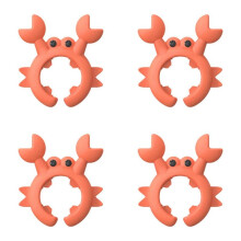 10pcs Pack Crab Shape Silicone Spatula Holder, Universal Crab Silicone Spatula Rest, Multi-Functional Kitchen Tool