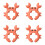10pcs Pack Crab Shape Silicone Spatula Holder, Universal Crab Silicone Spatula Rest, Multi-Functional Kitchen Tool 1