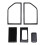 For  F-150 2015-2021 Left Right Side Air Conditioning Vent Decorative Panel Interior Modification Sticker 1