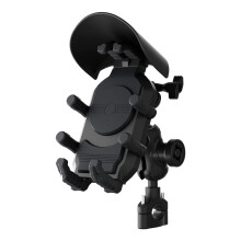 Support téléphone pour moto, vélo, scooter, vélo électrique, noir, largeur 69-93mm