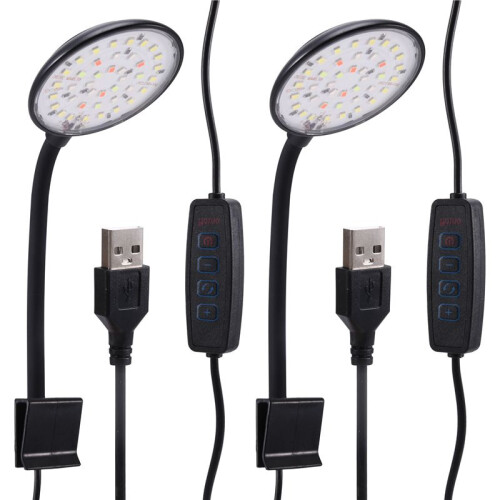USB Small Fish Tank Light Variable Color Dimming Clip Light Led Light Aquarium Light Water Grass Light Fish Tank Light