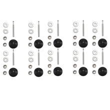 10X Car Hood Bonnet Pin Lock Bumper Clip Kits Push Button Quick Release Hood Bonnet Pins Lock Clip 30mm Black