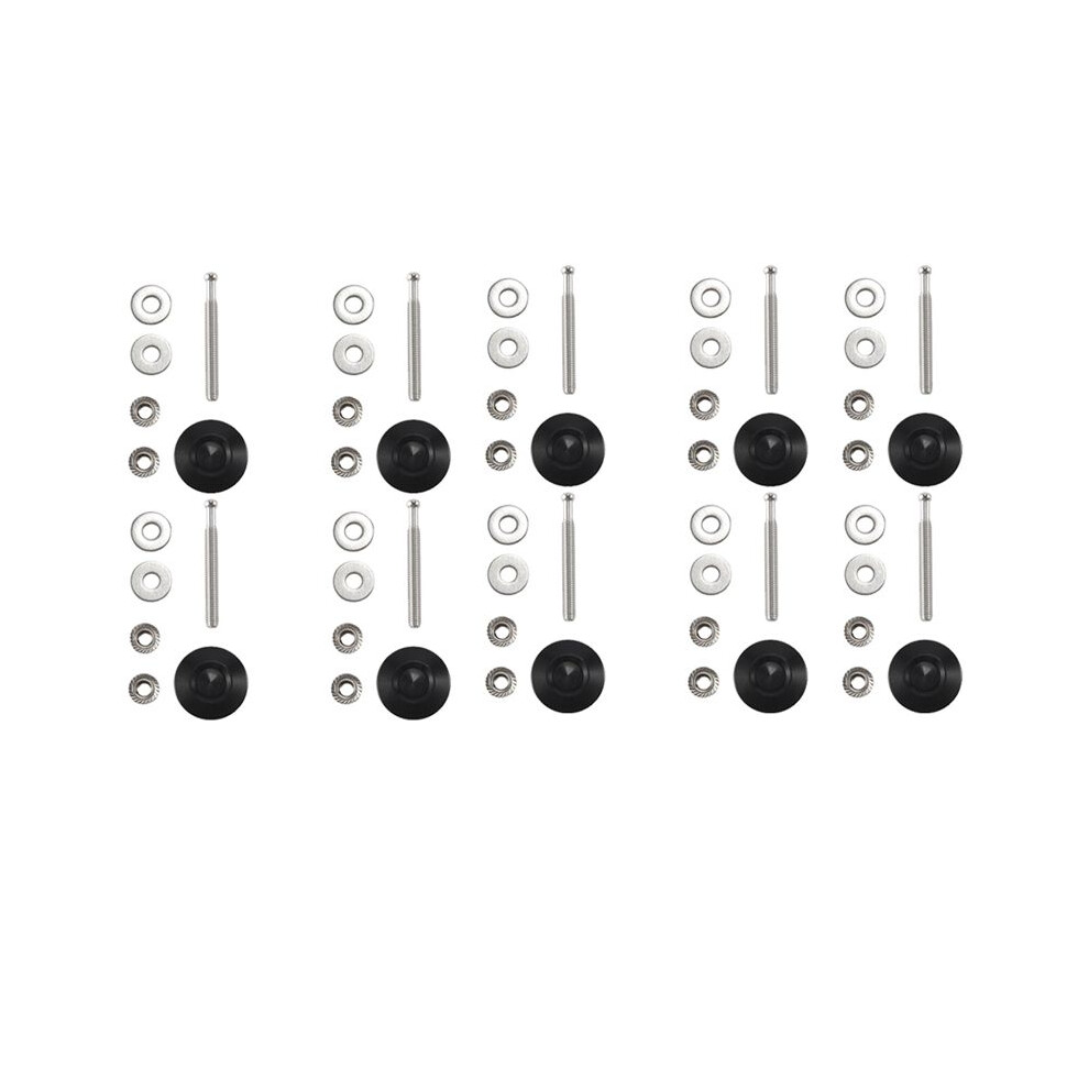 10X Car Hood Bonnet Pin Lock Bumper Clip Kits Push Button Quick Release Hood Bonnet Pins Lock Clip 30Mm Black 6031679590732