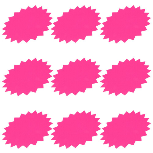 Étiquettes Prix Marchandise Explosion Rose Fluorescentes 1