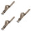 3Pièces Bracelet Toile Beige Ergonomique Pour Confortable 7