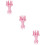 3Pièces Cercle De Tricotage Rose Pour Bonnet Écharpe 9