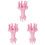 3Pièces Cercle De Tricotage Rose Pour Bonnet Écharpe 2