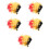 5Pcs Funny Multi-Function Clown Wigs Assorted Accessory 7