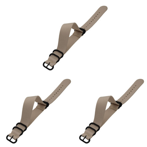 3Pièces Bracelet Toile Beige Ergonomique Pour Confortable 1