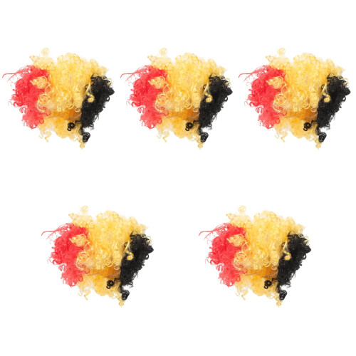 5Pcs Funny Multi-Function Clown Wigs Assorted Accessory 2