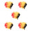 5Pcs Funny Multi-Function Clown Wigs Assorted Accessory 8