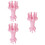 3Pièces Cercle De Tricotage Rose Pour Bonnet Écharpe 7