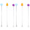 6Pièces Agitateurs Multicolores Silicone Durable Pour Poudre Lait Bébé 7
