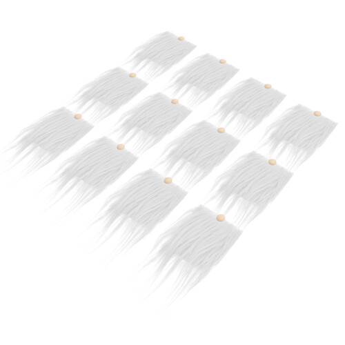48Ensembles Accessoires Barbes De Gnome Blanches Fourrure Pourfait DIY