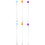 6Pièces Agitateurs Multicolores Silicone Durable Pour Poudre Lait Bébé 5