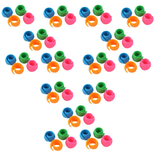 60Pièces Fixateurs En Silicone Souple Pour Fil 2