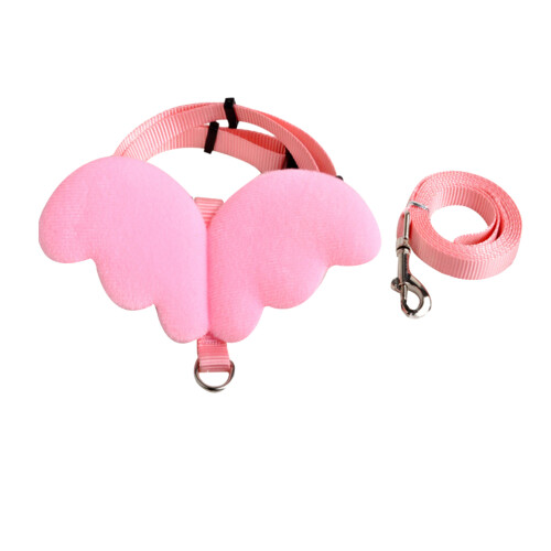 3Pièces Laisse Animaux Rose Confortable Traction Collier Sûr