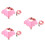 3Pièces Laisse Animaux Rose Confortable Traction Collier Sûr 7