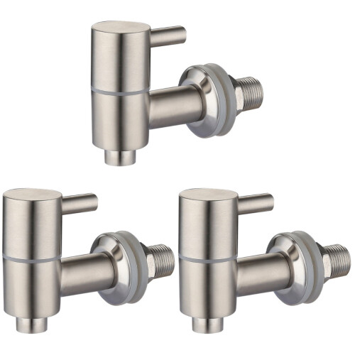 3Pièces Robinet Métal Argenté Pour Bouteille De Vin Usage Bar 1
