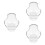 3Pièces Support Tennis Transparent Clip Ceinture Portable 6