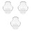 3Pièces Support Tennis Transparent Clip Ceinture Portable 3