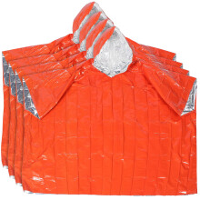 8Pièces Ponchos De Outdoor Orange Résistance Portable