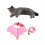 3Pièces Laisse Animaux Rose Confortable Traction Collier Sûr 10