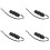 4Ensembles Kazoo Réglable Noir Confort ABS Pour Et Guitare 4
