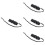 4Ensembles Kazoo Réglable Noir Confort ABS Pour Et Guitare 5