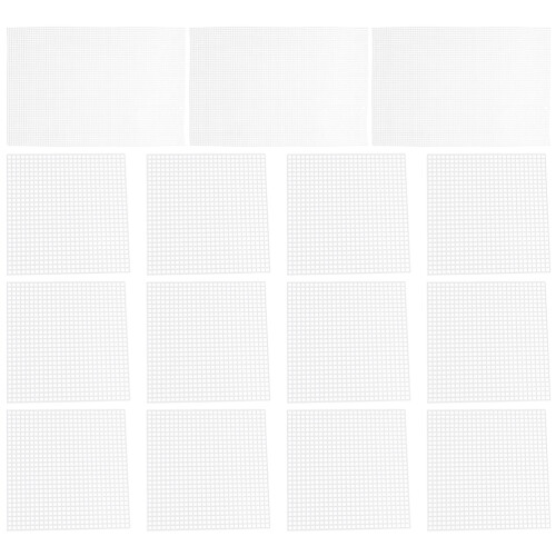 30Pièces De Toile Plastique Blanches Pour Broderie DIY