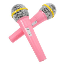 6Pièces Microphones Plastique Rose Jouets Pour Jeu De Rôle
