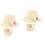 2Ensembles Chapeaux Beige Uv Protection Sac Plage 3