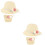 2Ensembles Chapeaux Beige Uv Protection Sac Plage 5