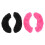 4Paires Caches-Lames Absorbants Pour À Noir Rose 2