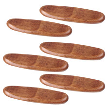 18Pièces Support En Bois Marron Pour Baguettes Cuillère Et Fourchette