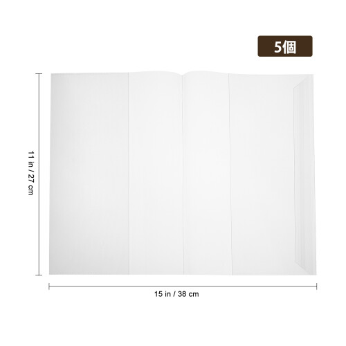 3Pièces Protège-Livres Transparent Réutilisable Résistant Eau 1