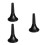 3Pièces Support Trompette Avec Pieds Métalliques Repliables Noir 5