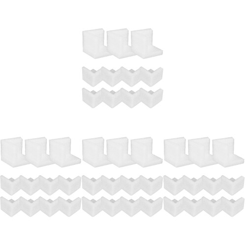 48Pièces Protecteurs D'arêtes Blancs En Mousse Epe Pour 2
