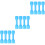 12Pièces Petites Haltères Enfants Plastique Coordination Main 5