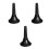 3Pièces Support Trompette Avec Pieds Métalliques Repliables Noir 8