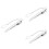 3Pièces Clips Necktie Argentés Métal Anti- Style 5