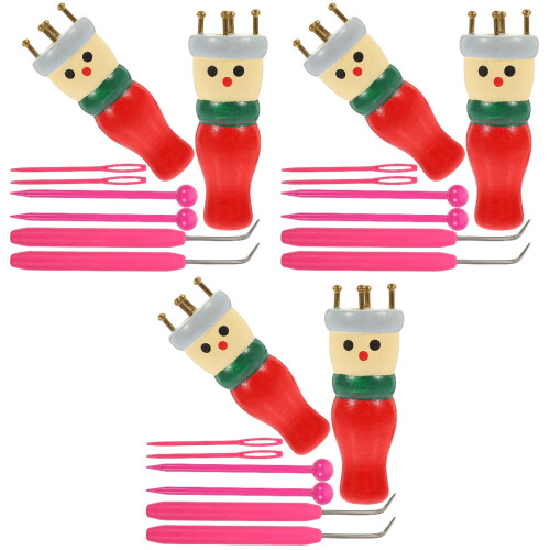3Ensembles Kit De Tricotage En Bois Multi Couleurs Pour DIY 2