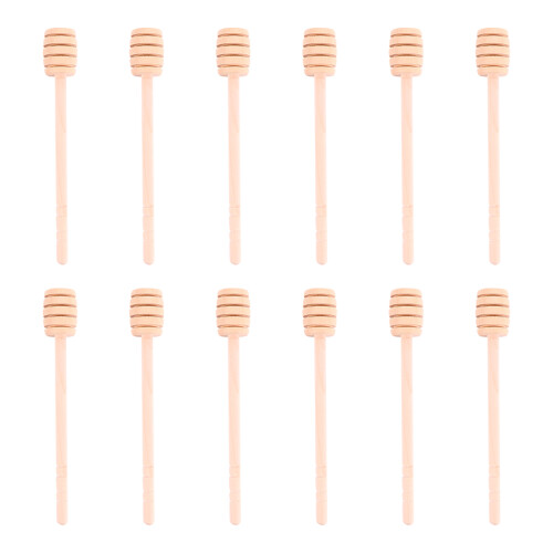 24Pièces Agitateurs En Bois Pour Miel Et Crème Léger Et Durable