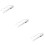 3Pièces Clips Necktie Argentés Métal Anti- Style 8