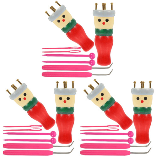 3Ensembles Kit De Tricotage En Bois Multi Couleurs Pour DIY 1