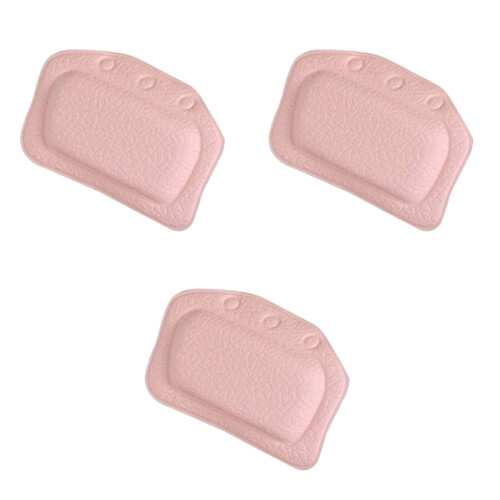 3Pièces Repose-Tête De Rose Lavable En PVC Ventouses 2