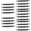 20Pièces Lanières Noires Porte- Ski Rollers Avec Boucles 10